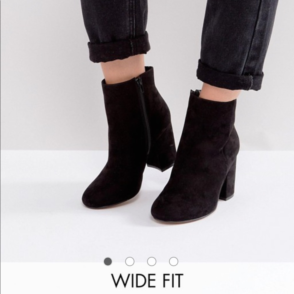 [ASOS] Black Suede Booties
